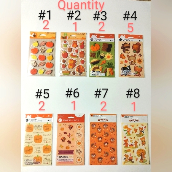 CREATE YOUR OWN FALL THANKSGIVING STICKER BUNDLE ( COLLECTION #5 ) - Picture 3 of 7